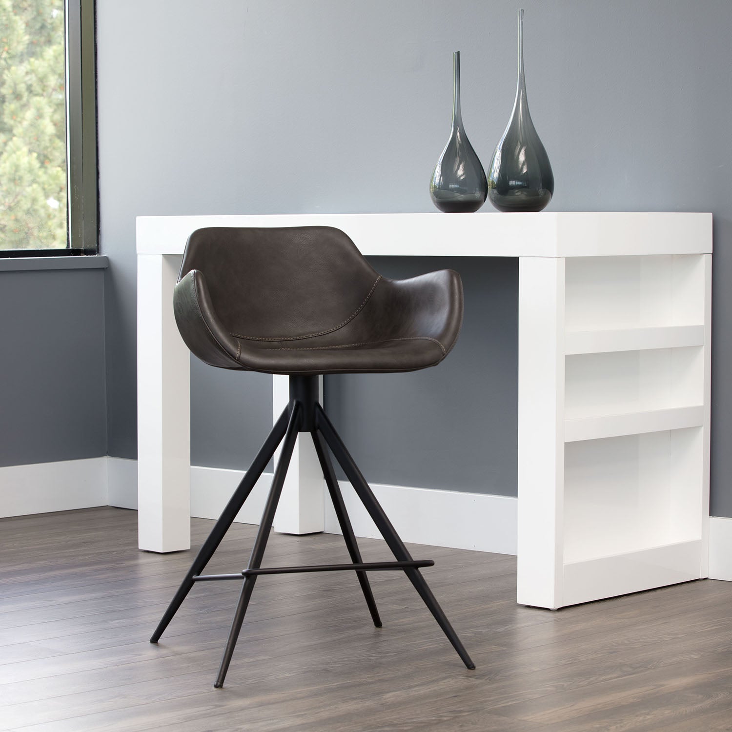 Sunpan Owen Swivel Counter Stool Set of 2