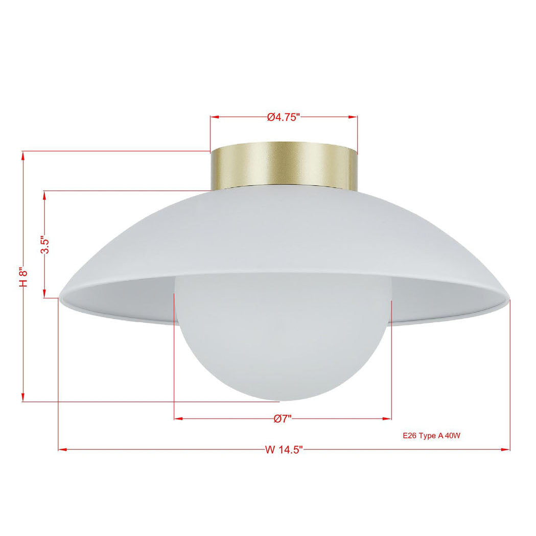 Forty West Troy Flush Mount