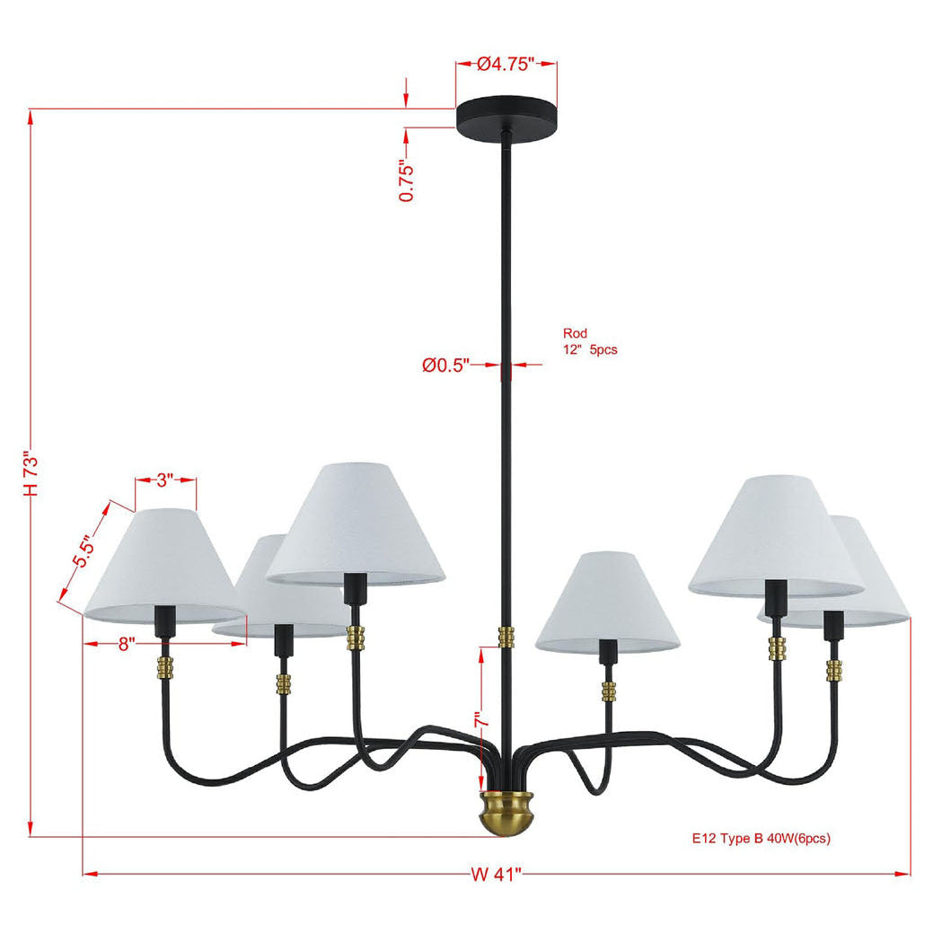 Forty West Stewart Chandelier