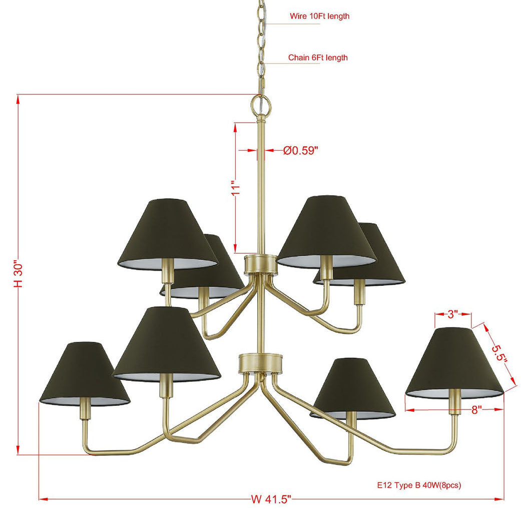 Forty West Highland Chandelier