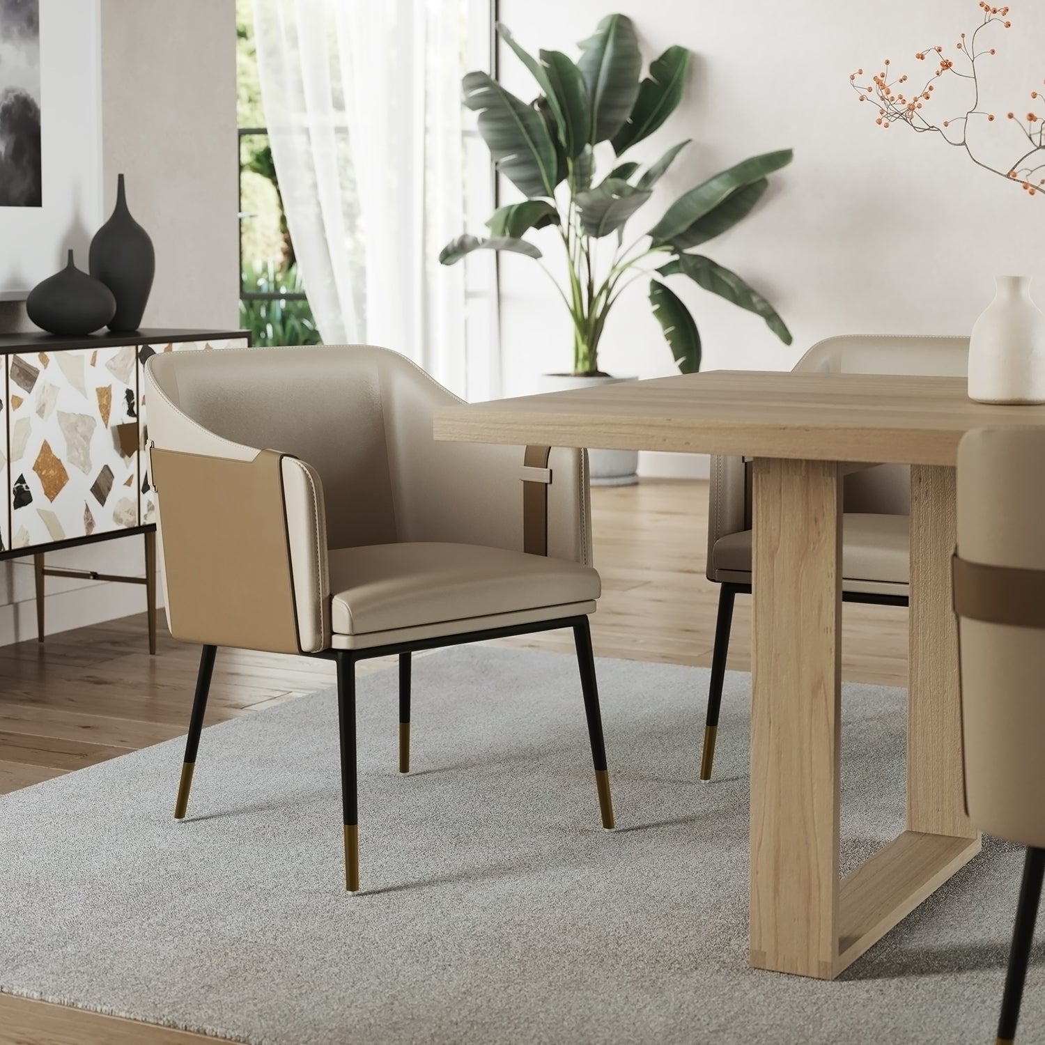 Sunpan Carter Dining Armchair Set of 2