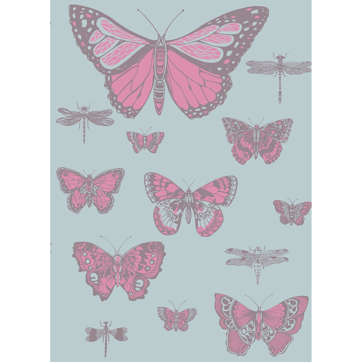 Cole & Son Whimsical Butterflies & Dragonflies Wallpaper