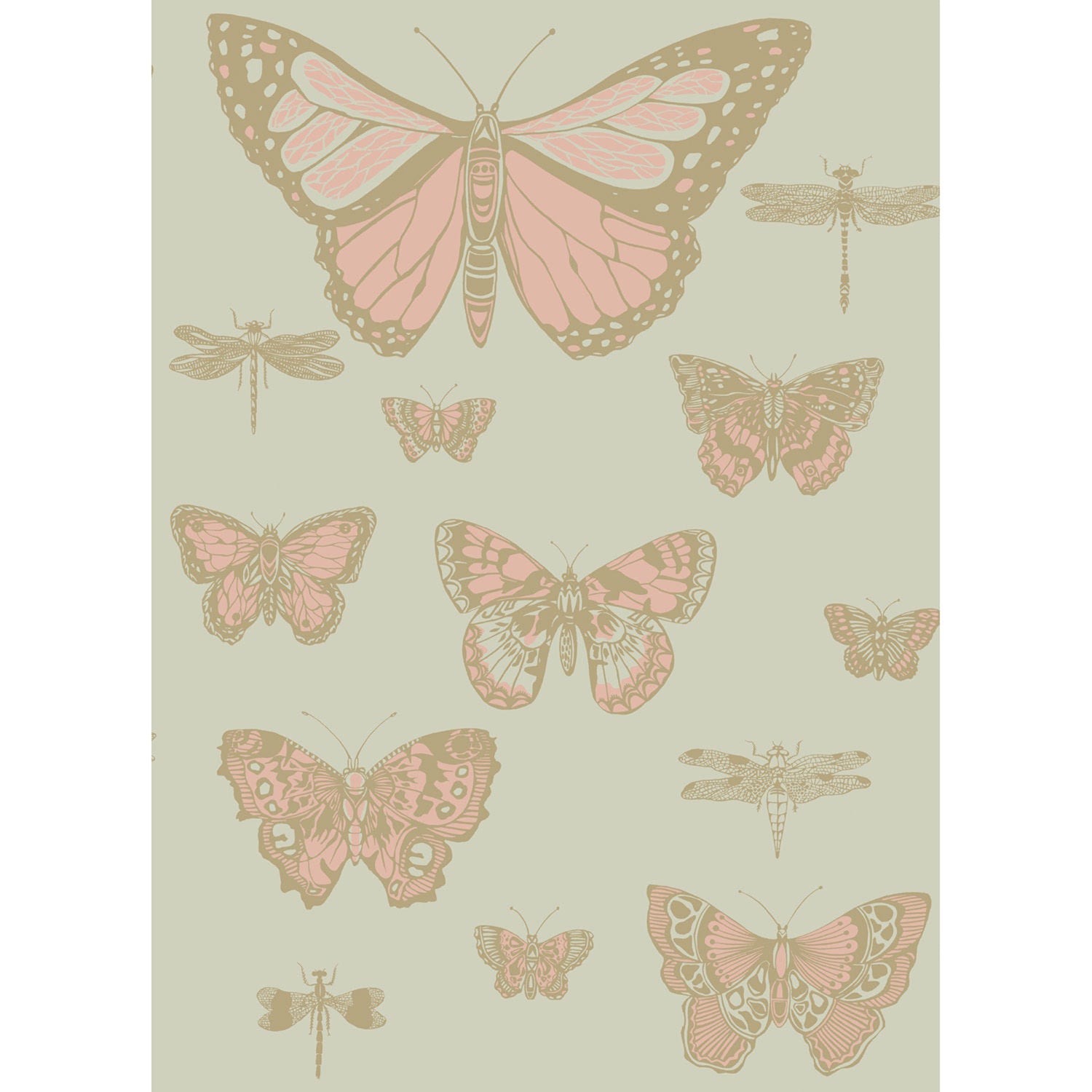 Cole & Son Whimsical Butterflies & Dragonflies Wallpaper