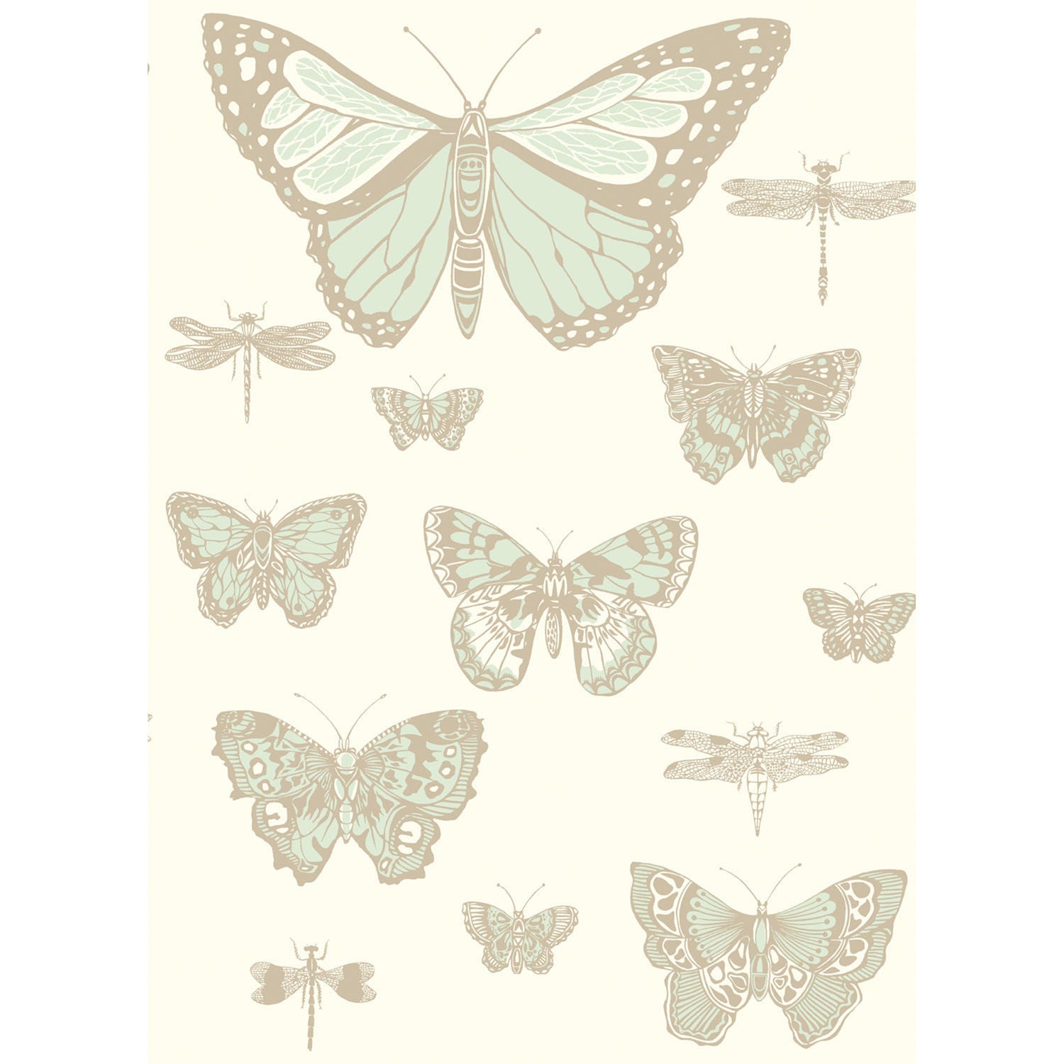 Cole & Son Whimsical Butterflies & Dragonflies Wallpaper