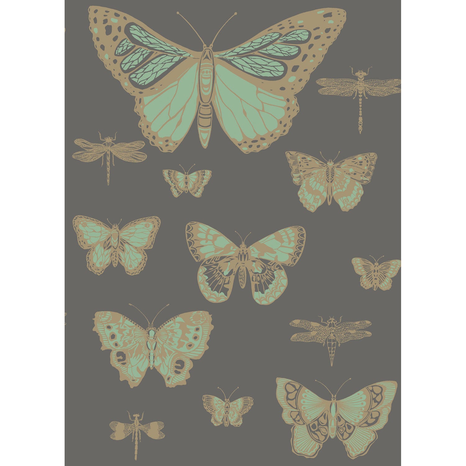 Cole & Son Whimsical Butterflies & Dragonflies Wallpaper