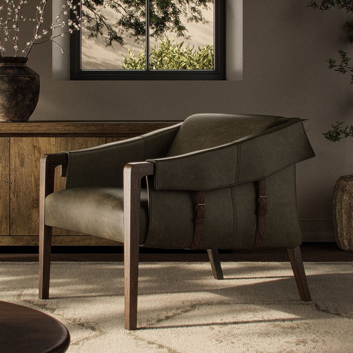 Four Hands Bauer Leather Chair