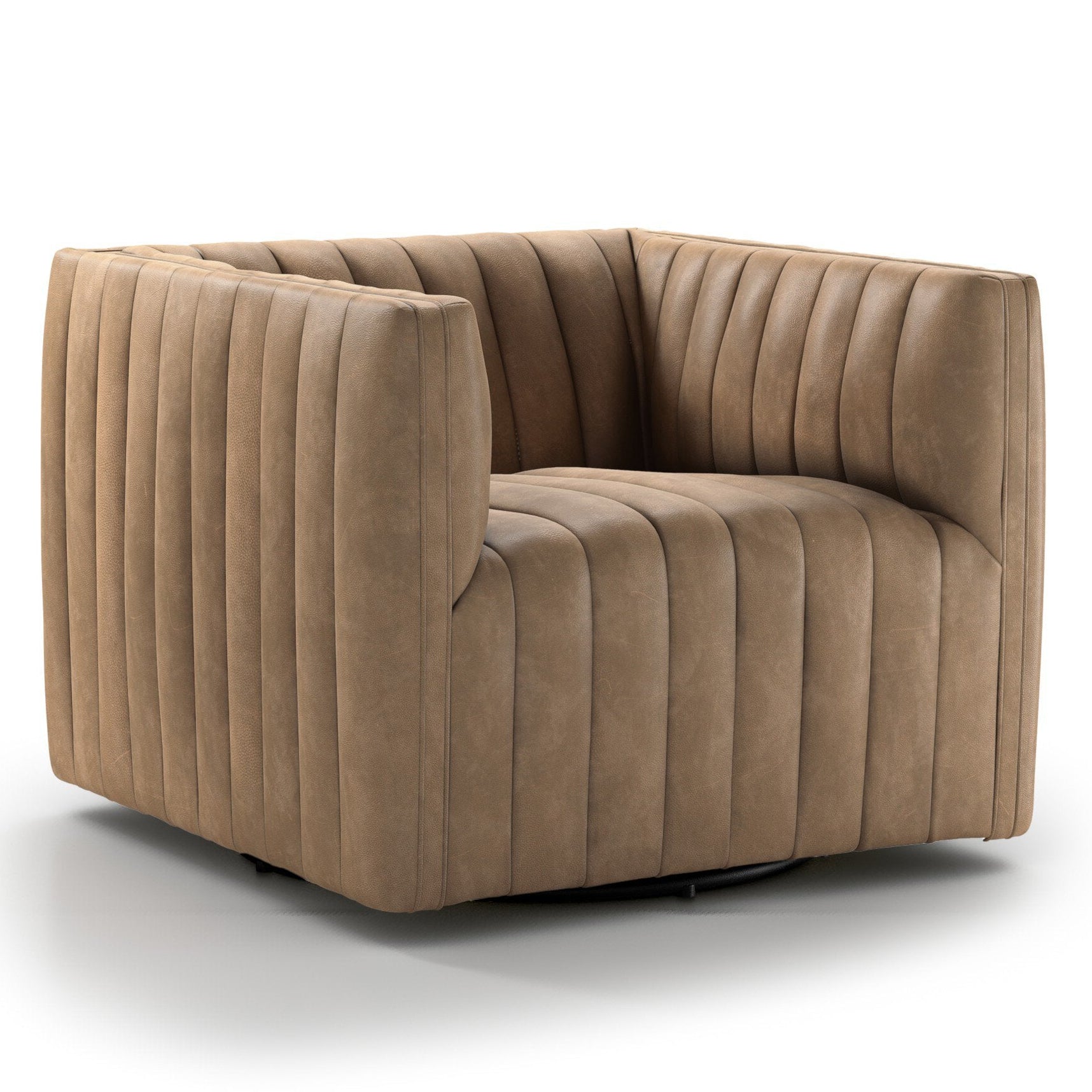 Four Hands Augustine Palermo Drift Swivel Chair styled view