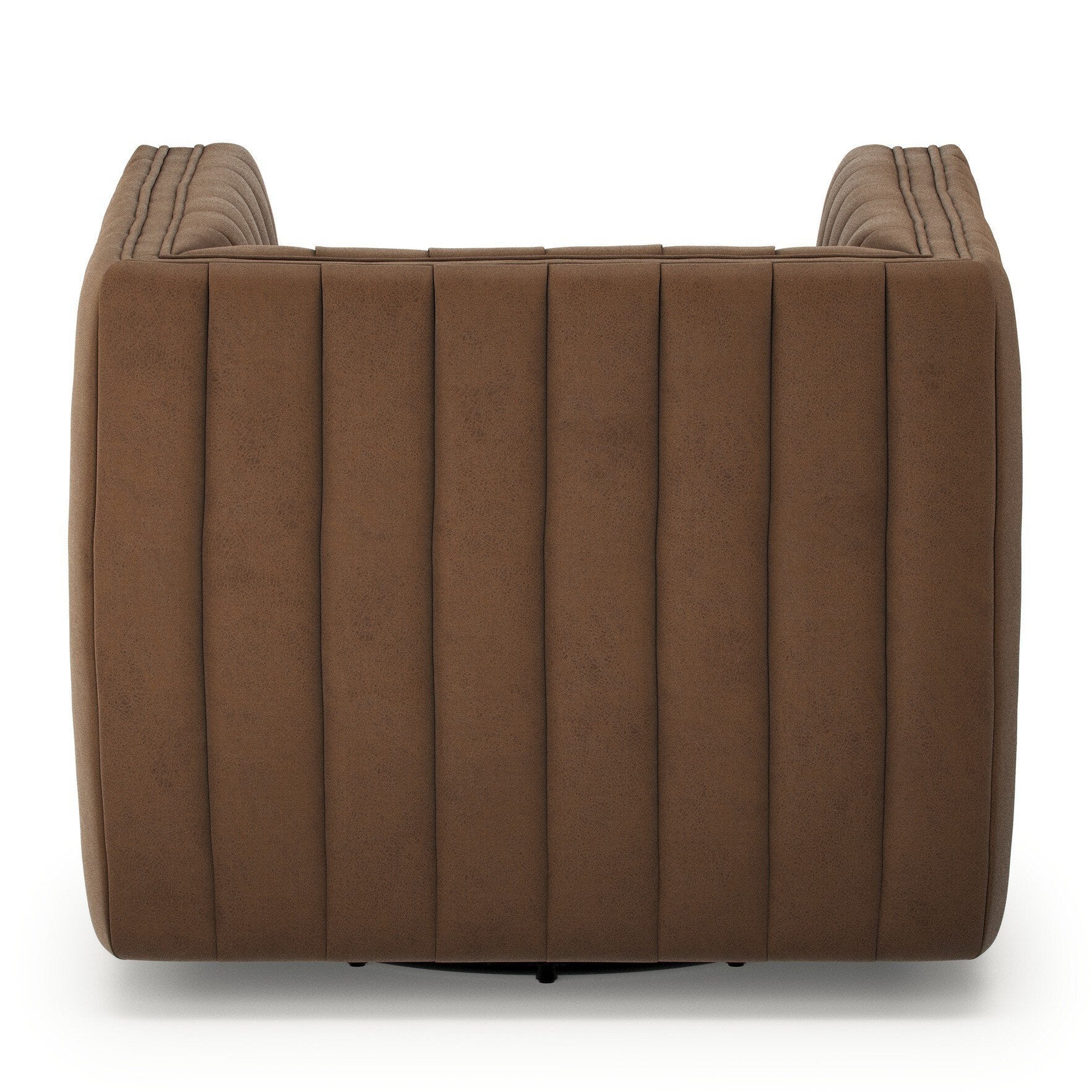 Four Hands Augustine Maestro Cigar Swivel Chair back view