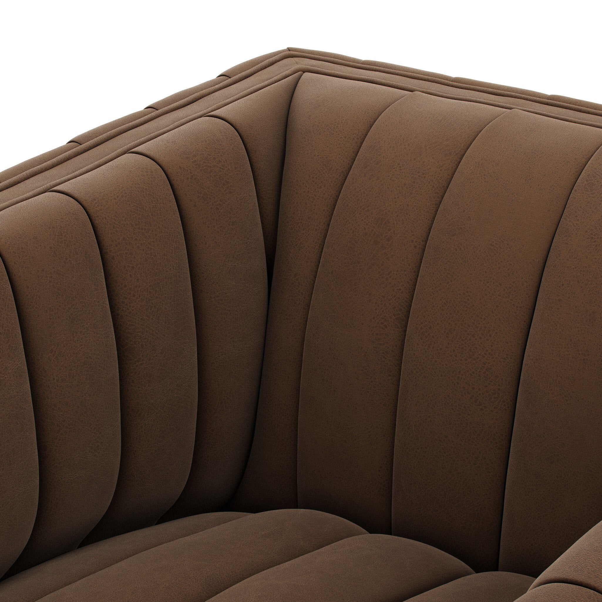 Four Hands Augustine Maestro Cigar Swivel Chair close-up detail