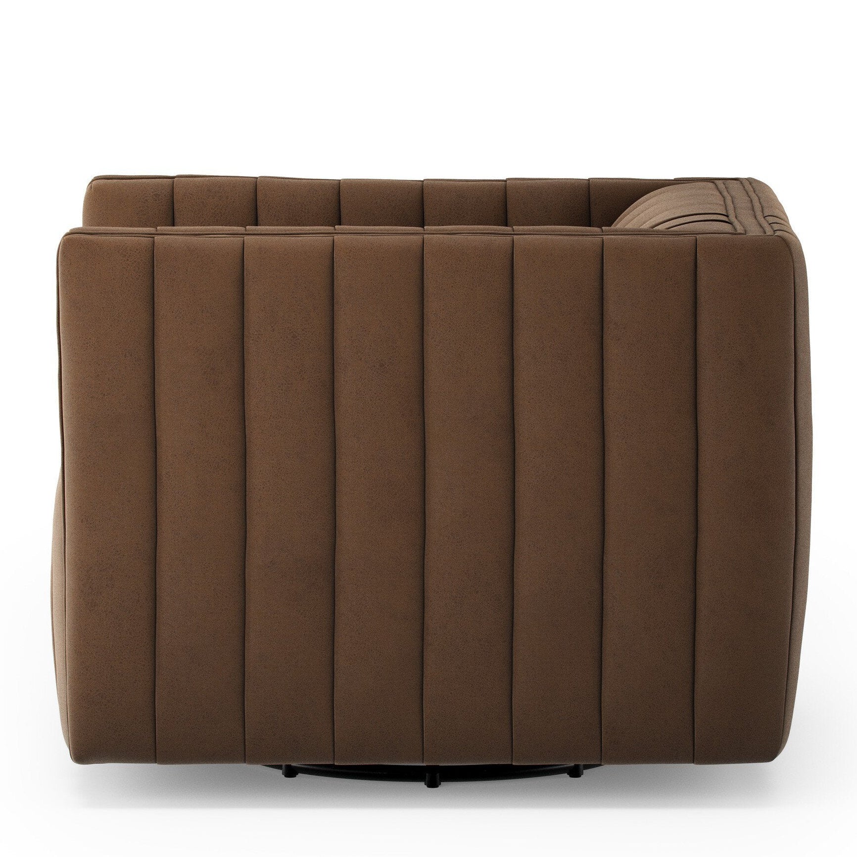 Four Hands Augustine Maestro Cigar Swivel Chair side view