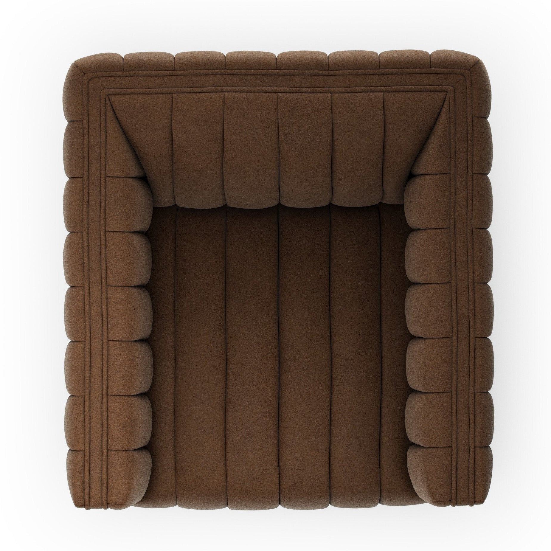 Four Hands Augustine Maestro Cigar Swivel Chair top view