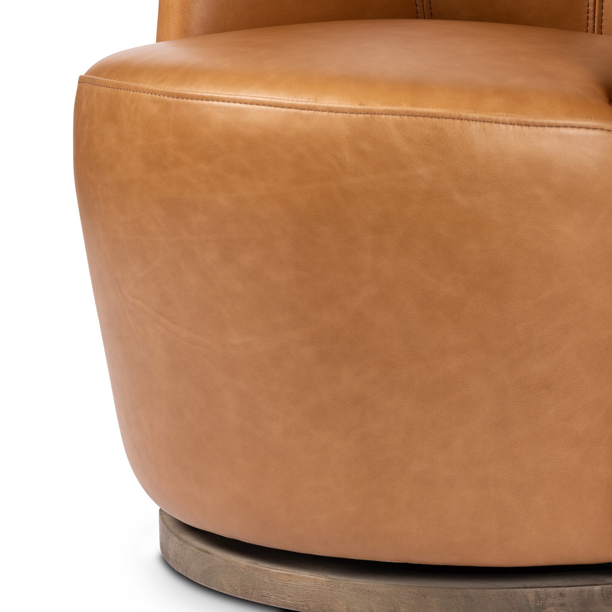 Four Hands Aurora Sonoma Butterscotch Swivel Chair - detail 6