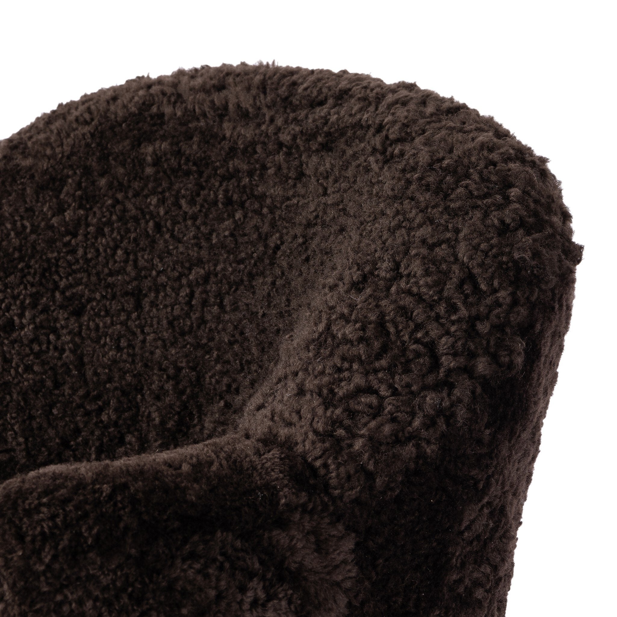 Four Hands Aurora Cocoa Shearling Swivel Chair - detail 1