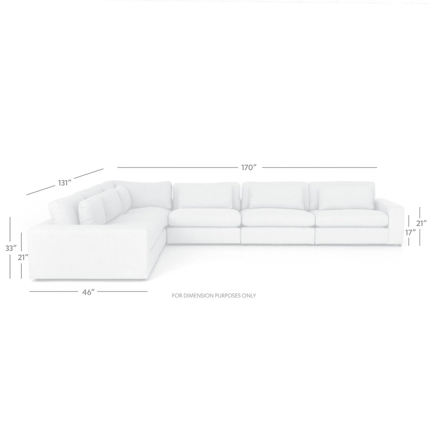 Four Hands Bloor 6-Piece Sectional Sofa