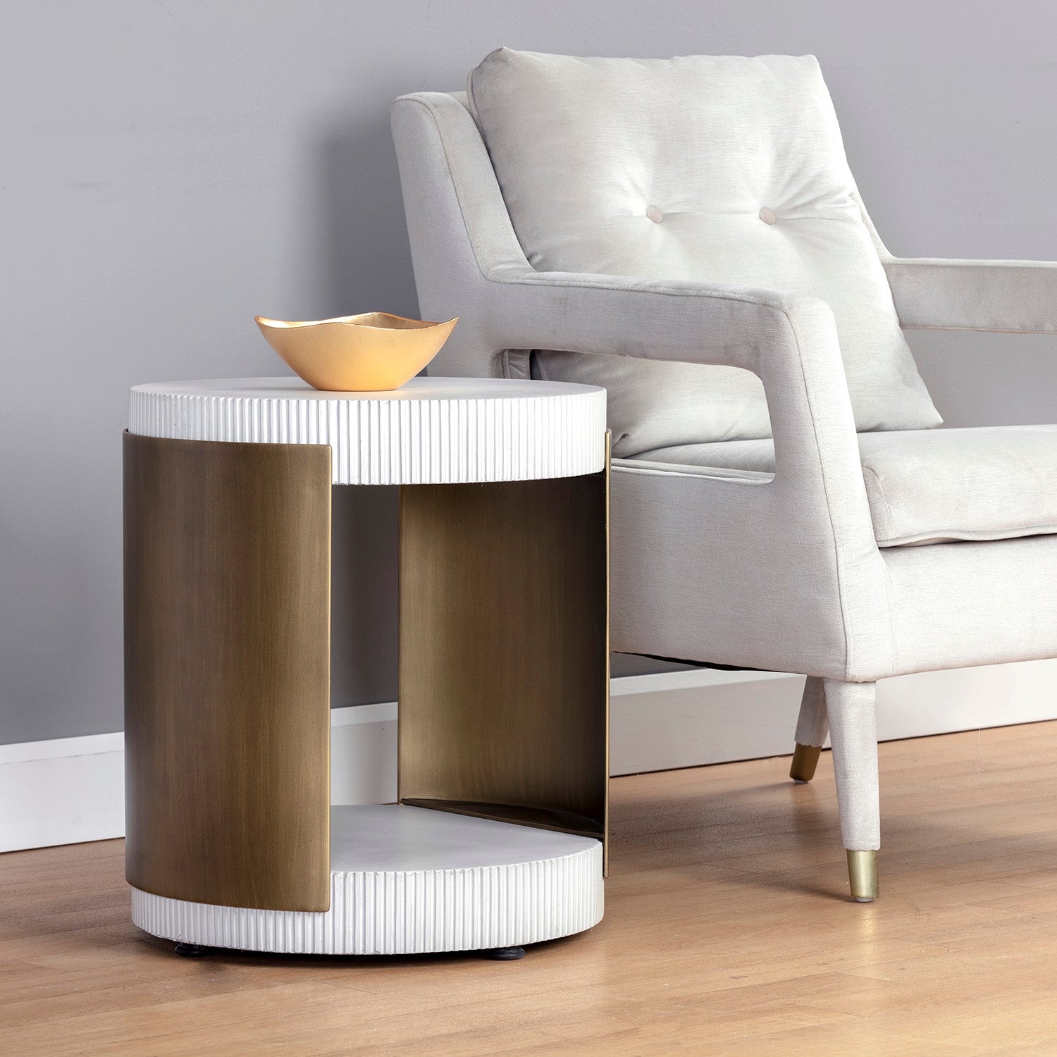 Sunpan Cavette End Table
