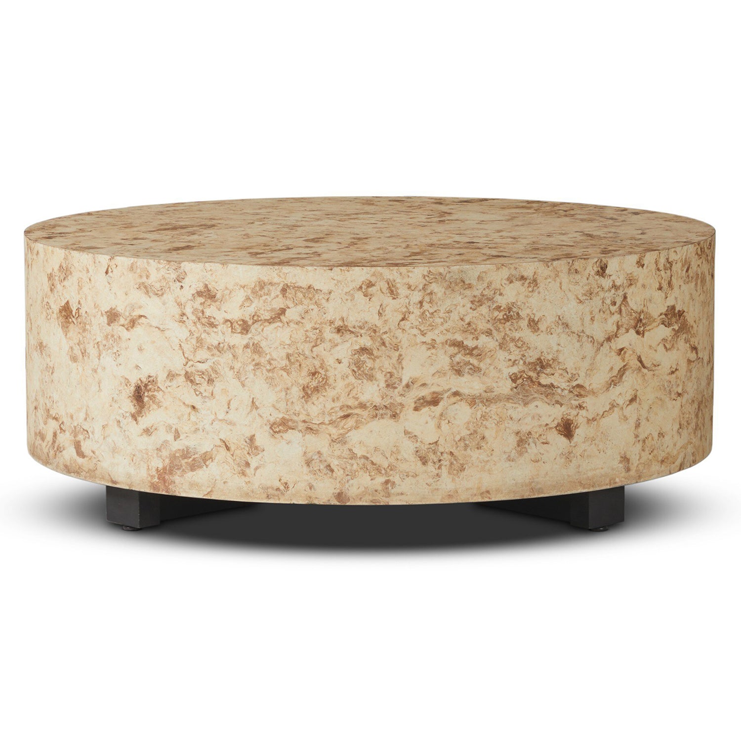 Four Hands Hudson Bark Round Coffee Table