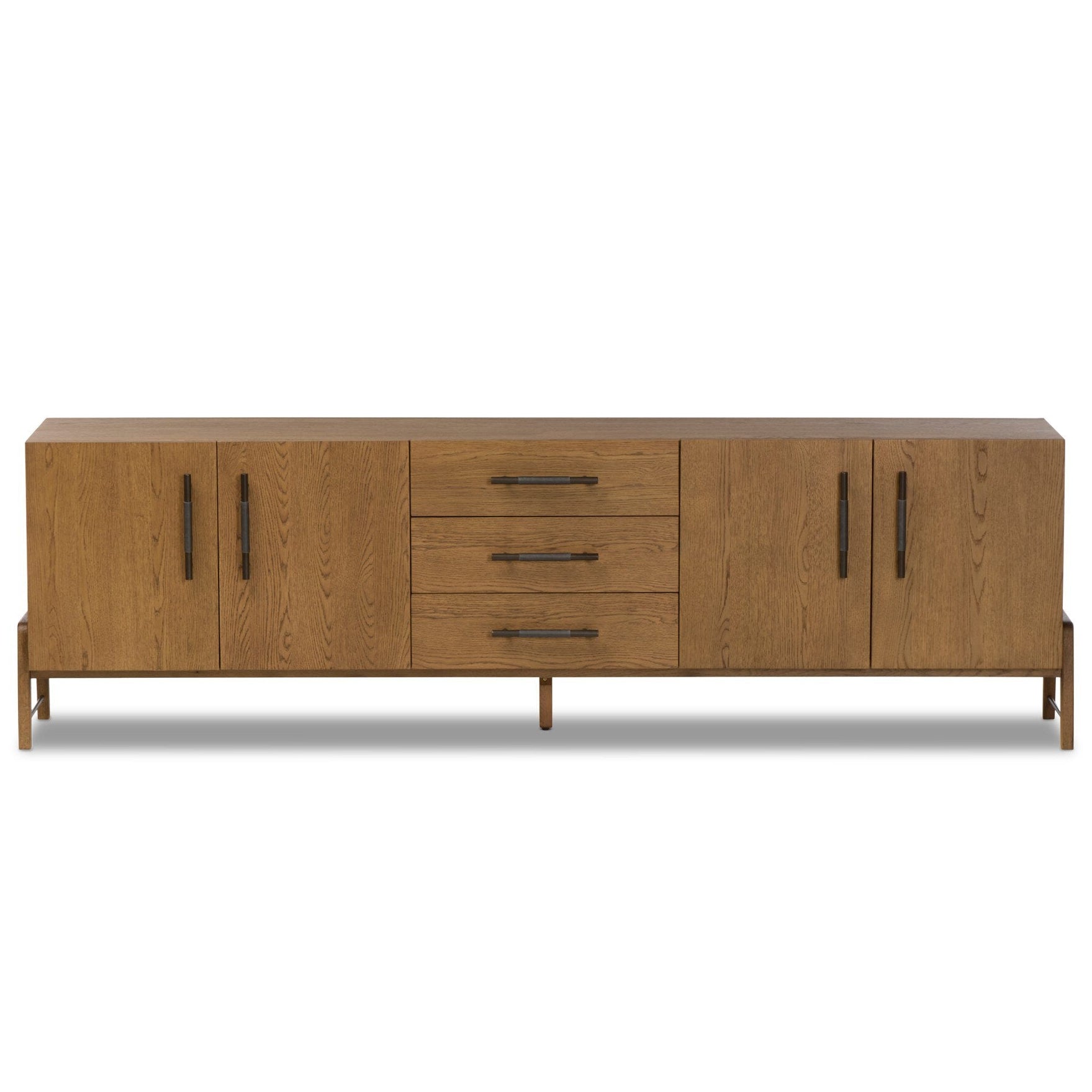 Four Hands Rosedale Chaps Ebony Media Console - front view