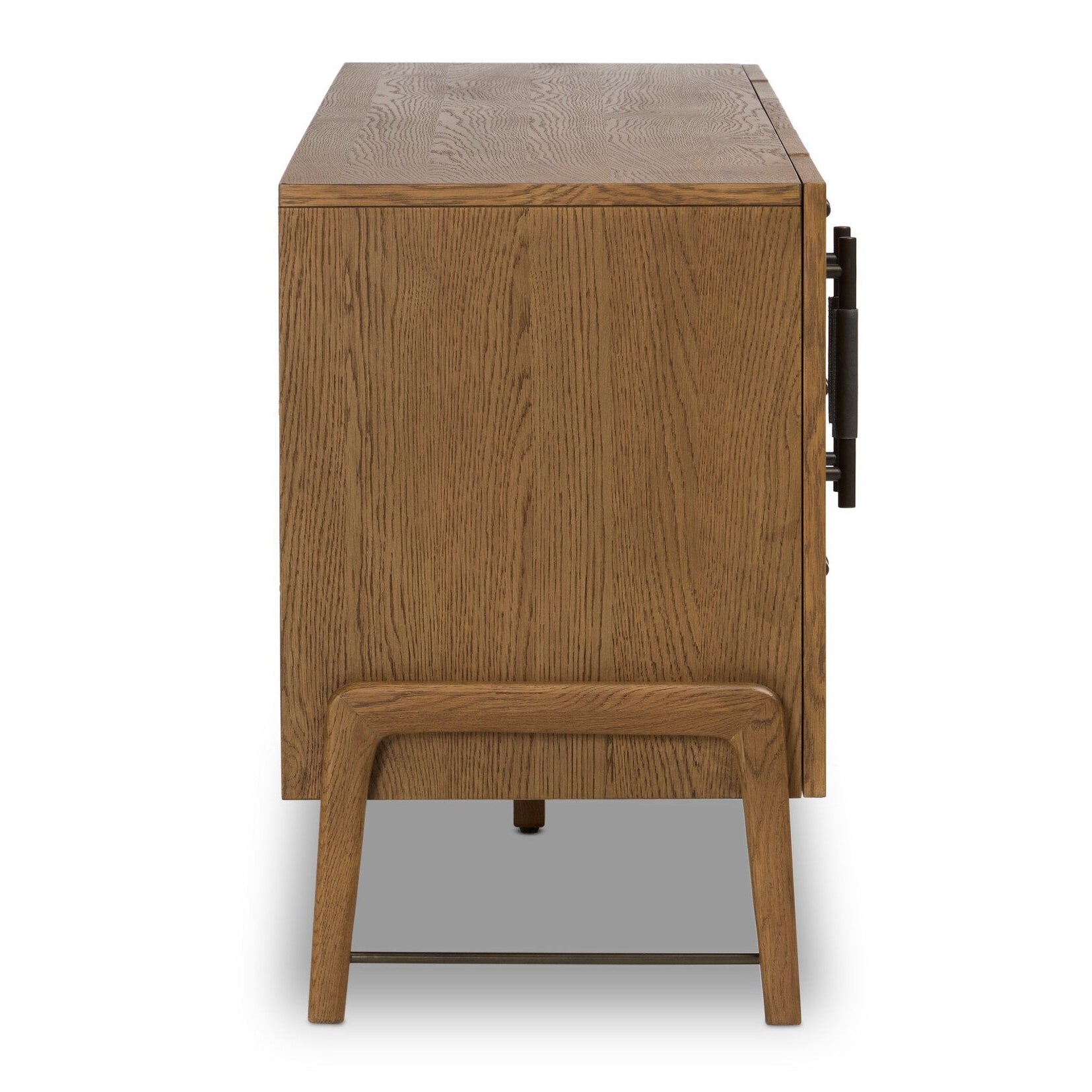 Four Hands Rosedale Chaps Ebony Media Console - side view