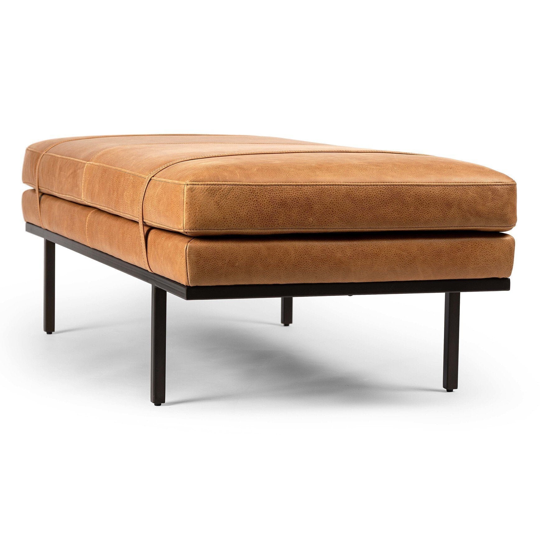 Four Hands Harris Palermo Cognac Accent Bench - detail 1