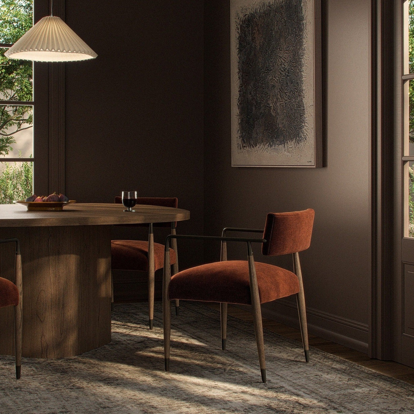 Four Hands Waldon Altair Sienna Dining Chair Set of 2
