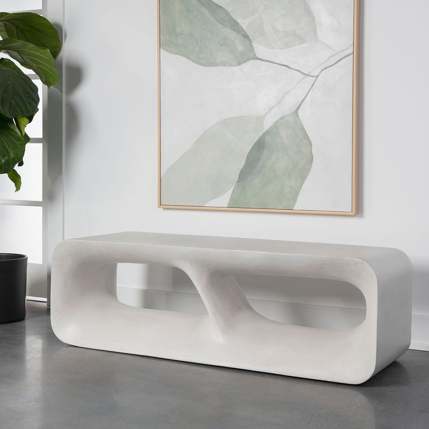 Sunpan Kurver Indoor/Outdoor Bench