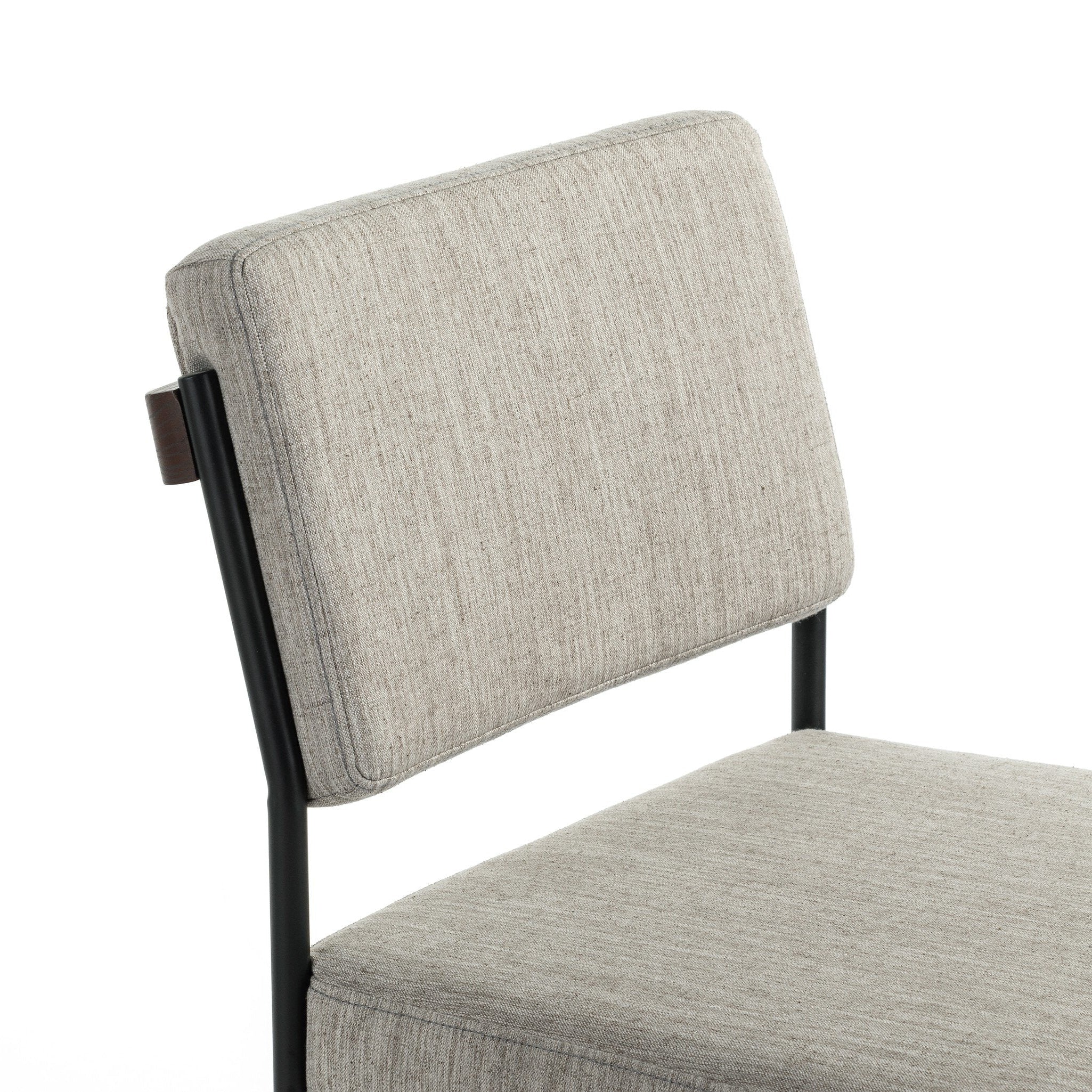 Four Hands Benton Savile Flannel Dining Chair close-up detail
