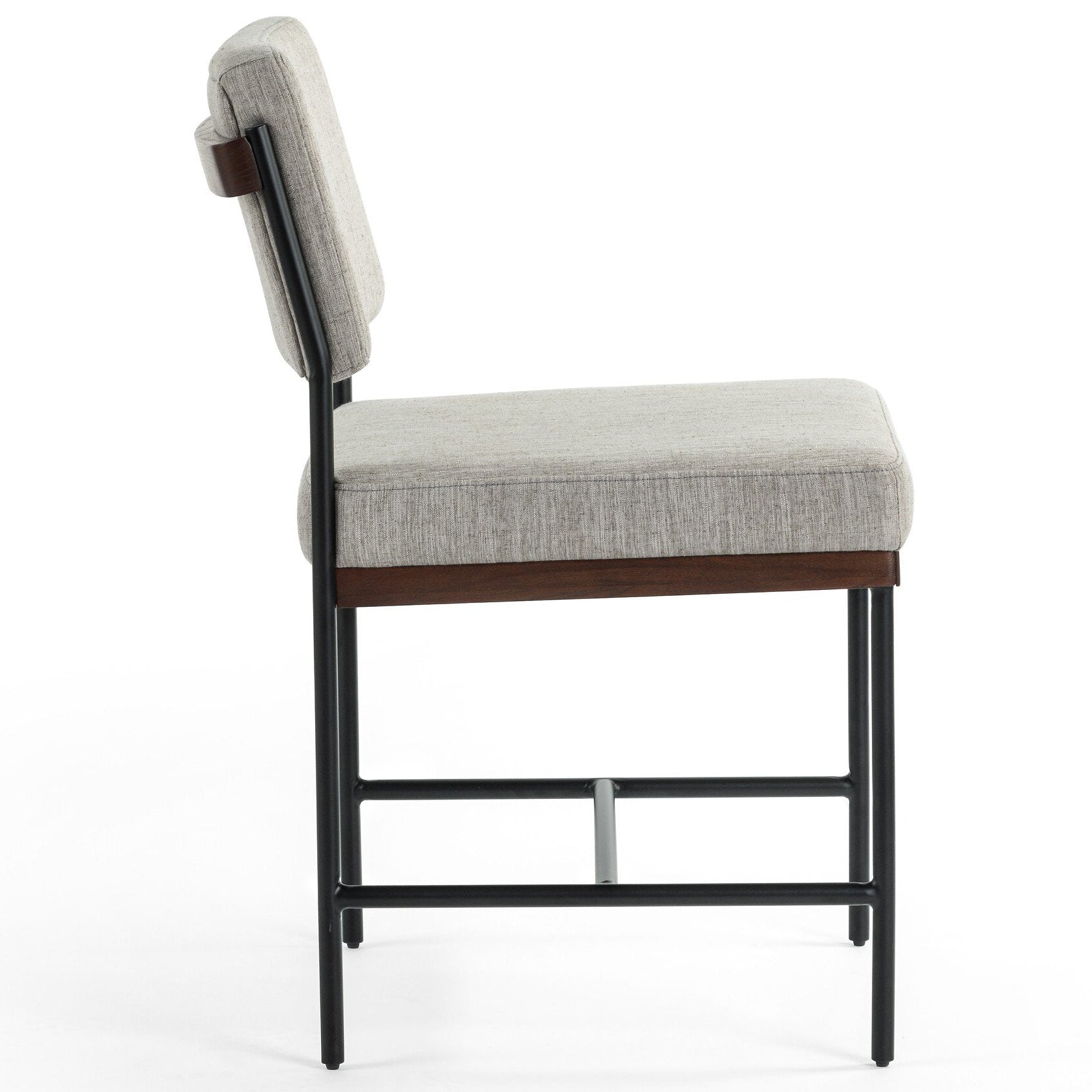 Four Hands Benton Savile Flannel Dining Chair side view