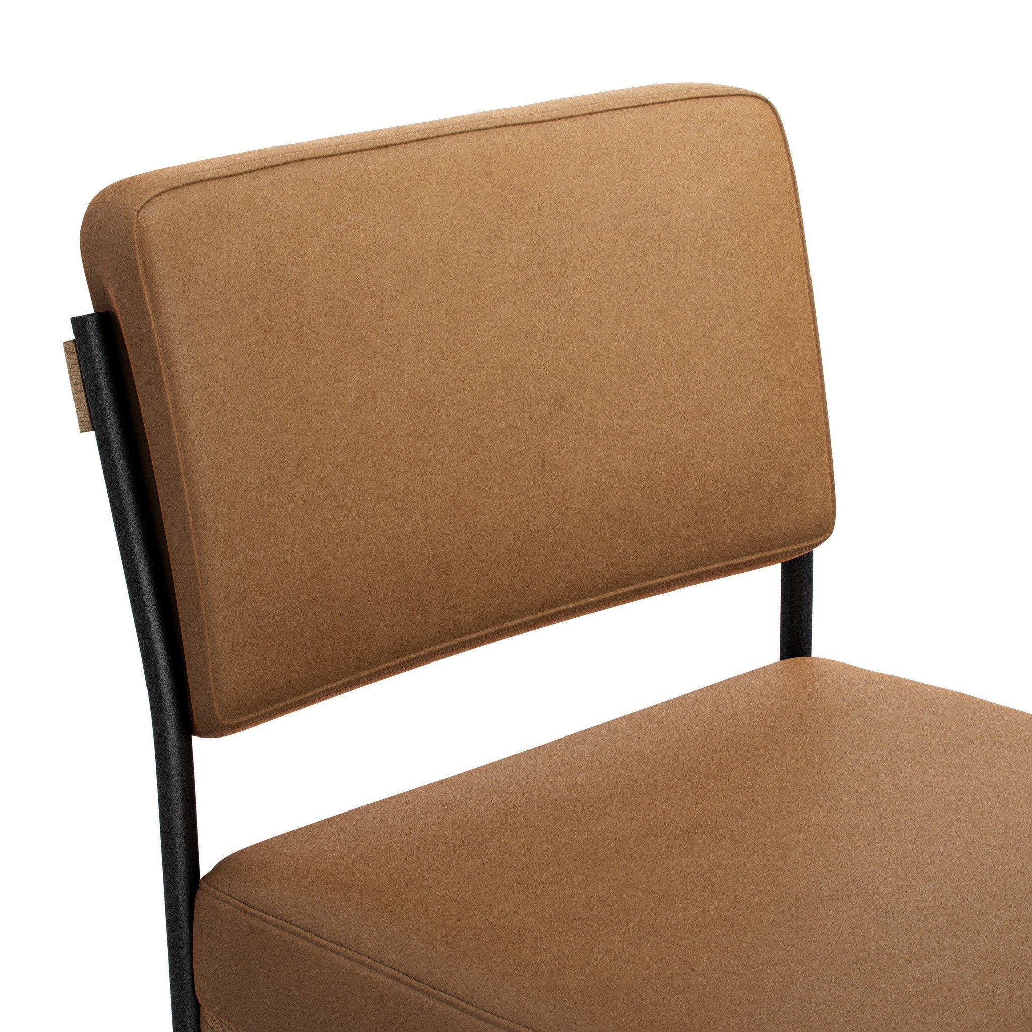 Four Hands Benton Maestro Camel Dining Chair close-up detail