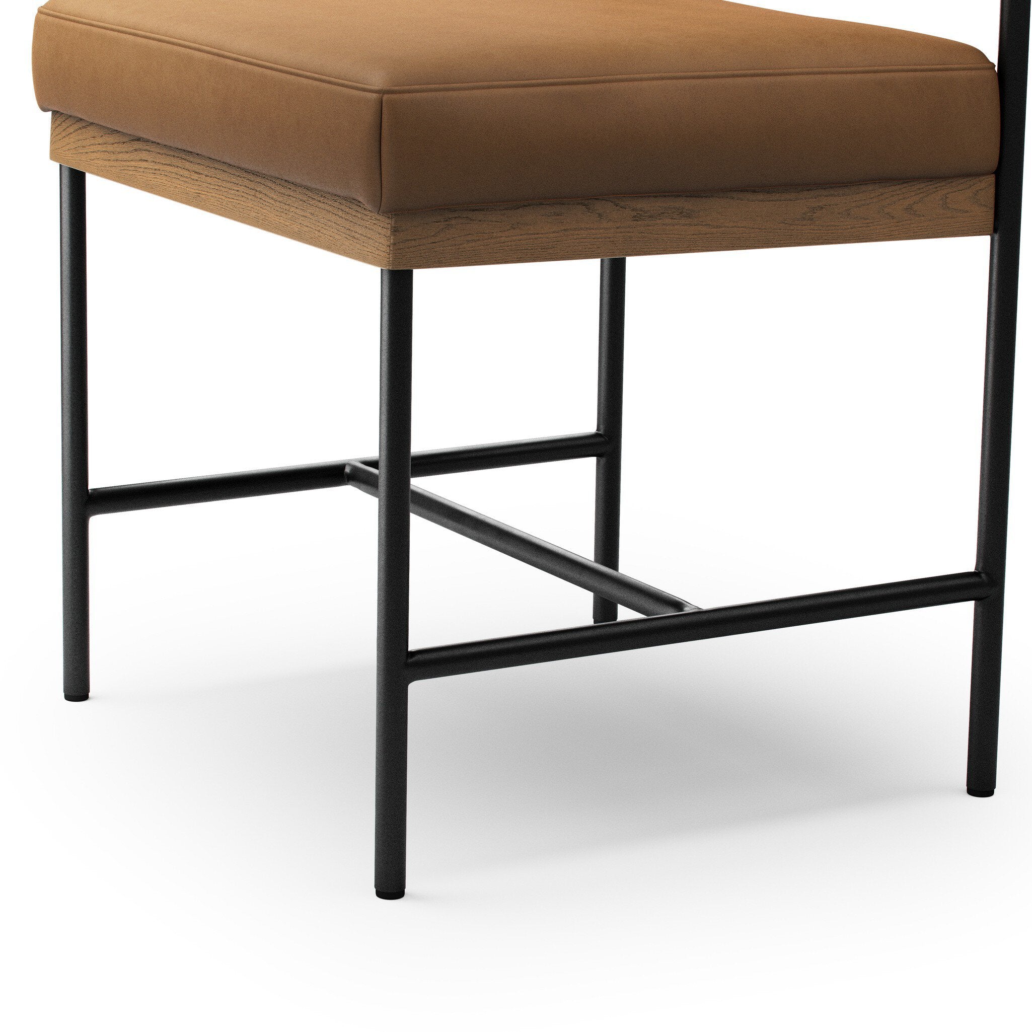 Four Hands Benton Maestro Camel Dining Chair material close-up