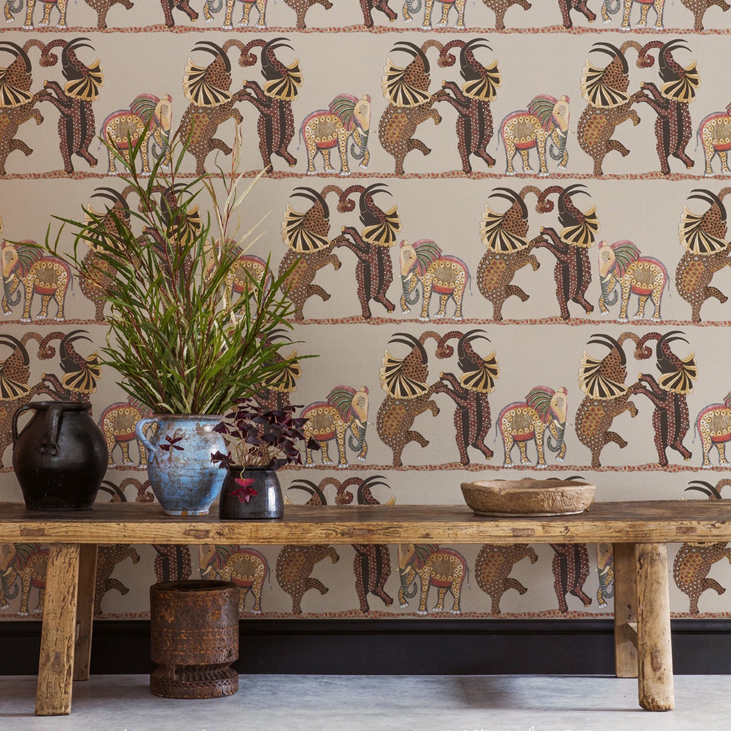 Cole & Son Ardmore Safari Dance Wallpaper