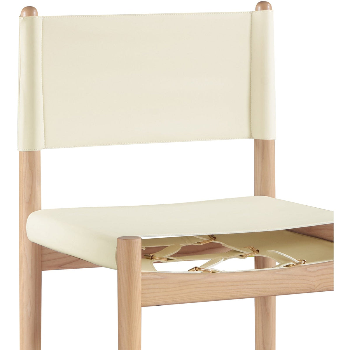 Rawlins Cream Vegan Leather Upholstered Counter Stool Set of 2