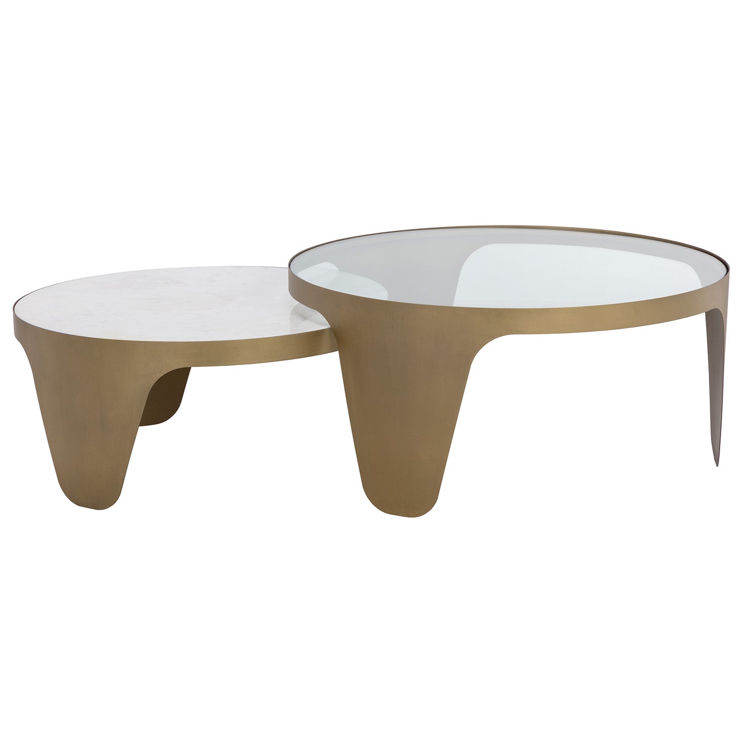 Sunpan Mysaria Nesting Coffee Table Set Of 2
