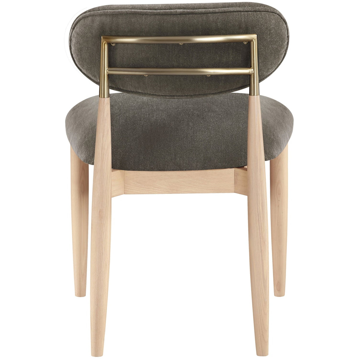 Riccio Brown Performance Fabric Upholstered Dining Side Chair Set of 2