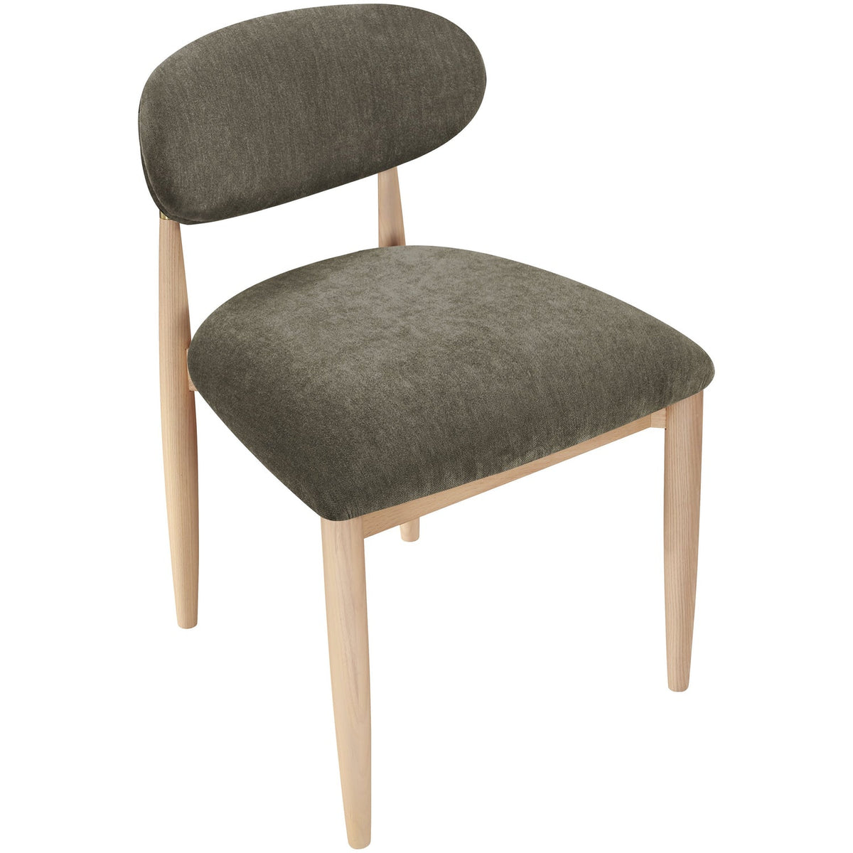 Riccio Brown Performance Fabric Upholstered Dining Side Chair Set of 2