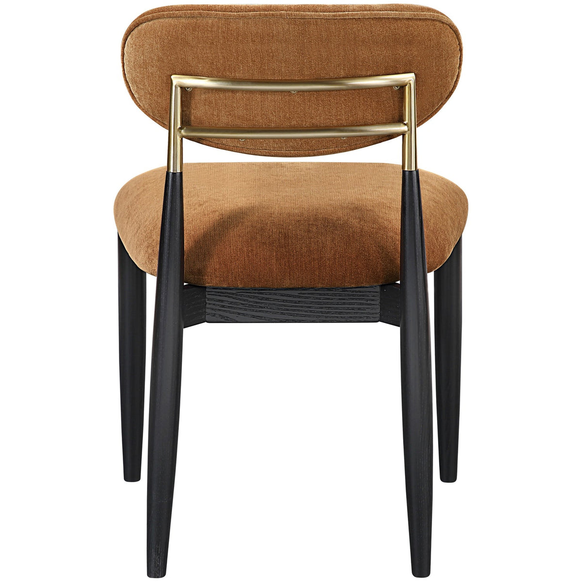 Riccio Cognac Performance Fabric Upholstered Dining Side Chair Set of 2