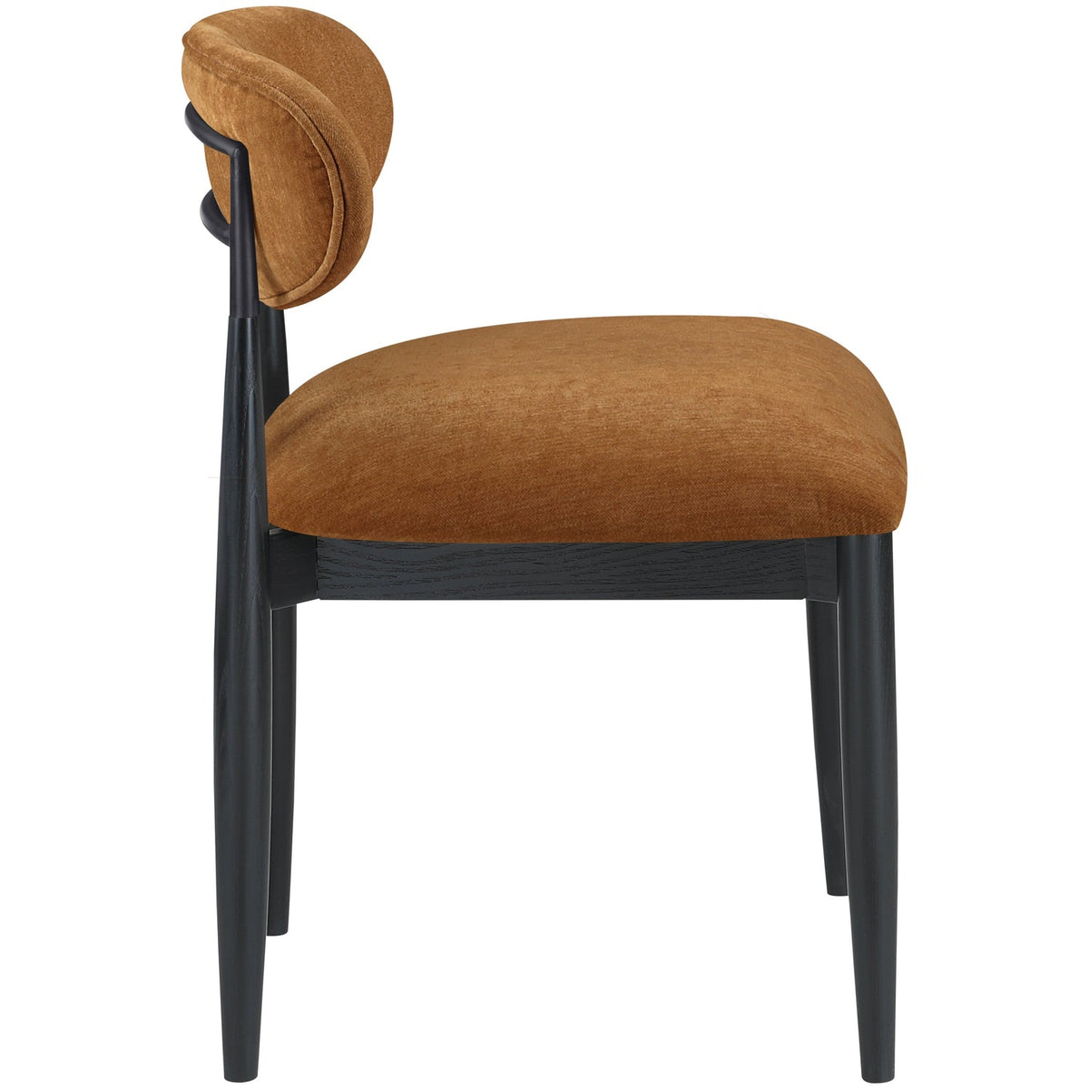 Riccio Cognac Performance Fabric Upholstered Dining Side Chair Set of 2