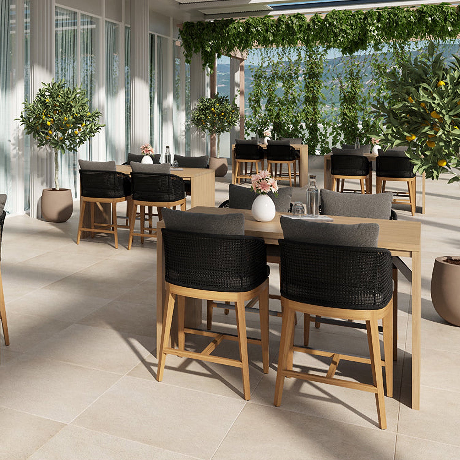 Sunpan Capri Outdoor Counter Stool