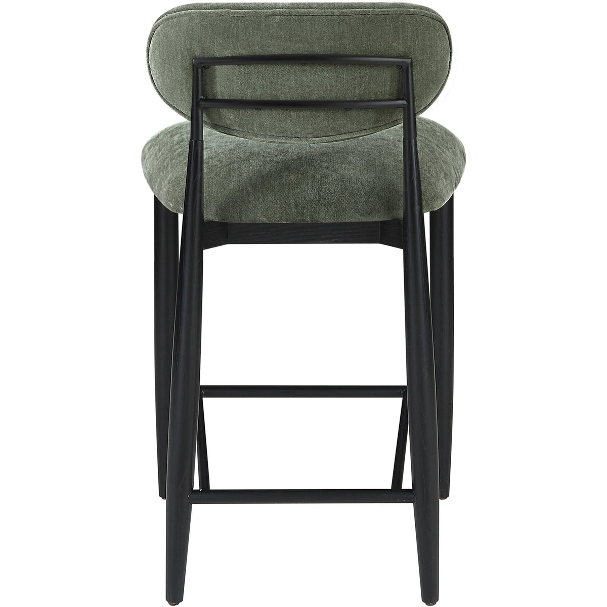 Riccio Olive Performance Fabric Upholstered Stool