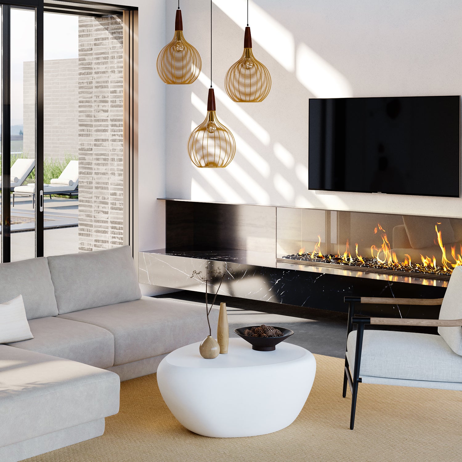 Sunpan Corvo Indoor/Outdoor Coffee Table