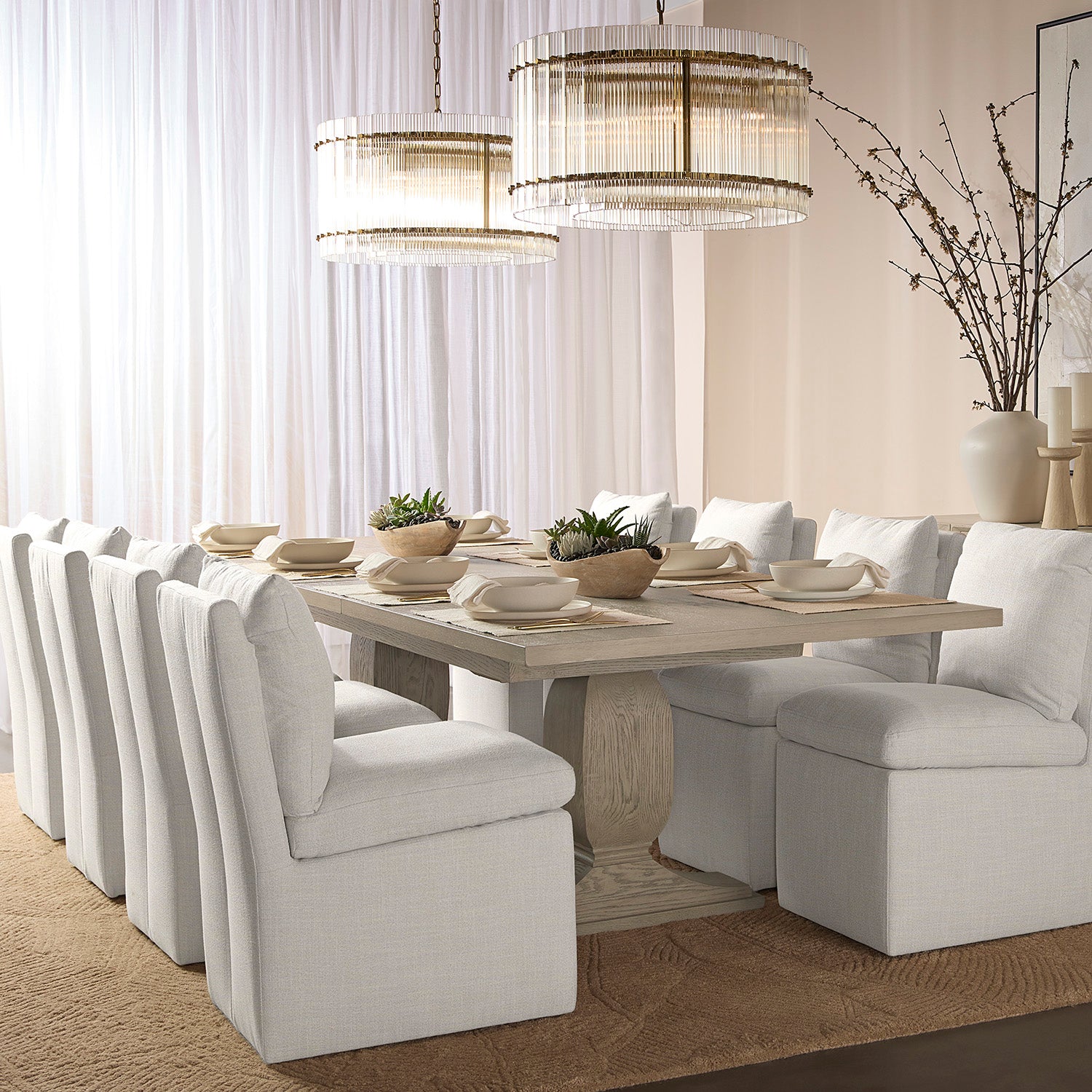 Sunpan Rhaenyra Extension Dining Table