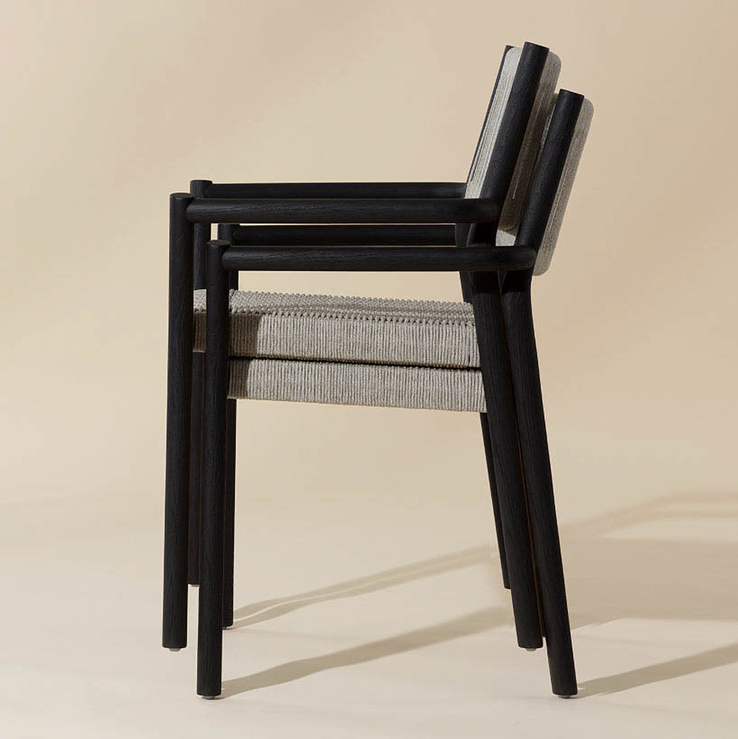 Sunpan Kavala Stackable Outdoor Dining Armchair Set of 2