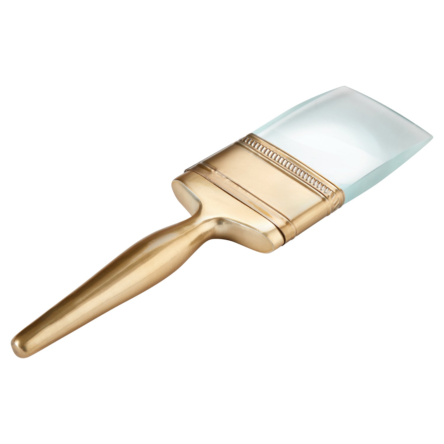 Cyan Design Brush Sculpture