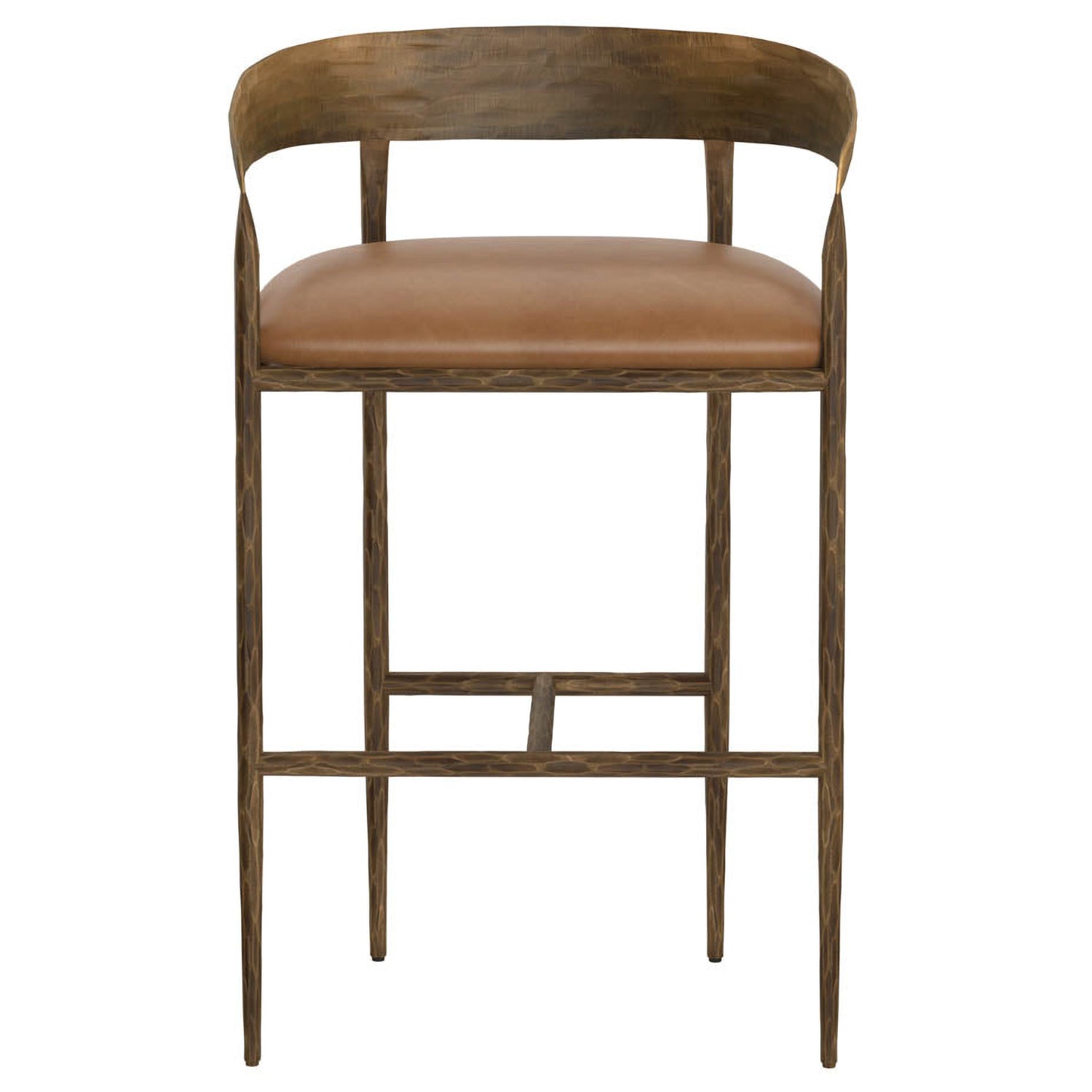 Sunpan Zanatta Tan Barstool Set of 2