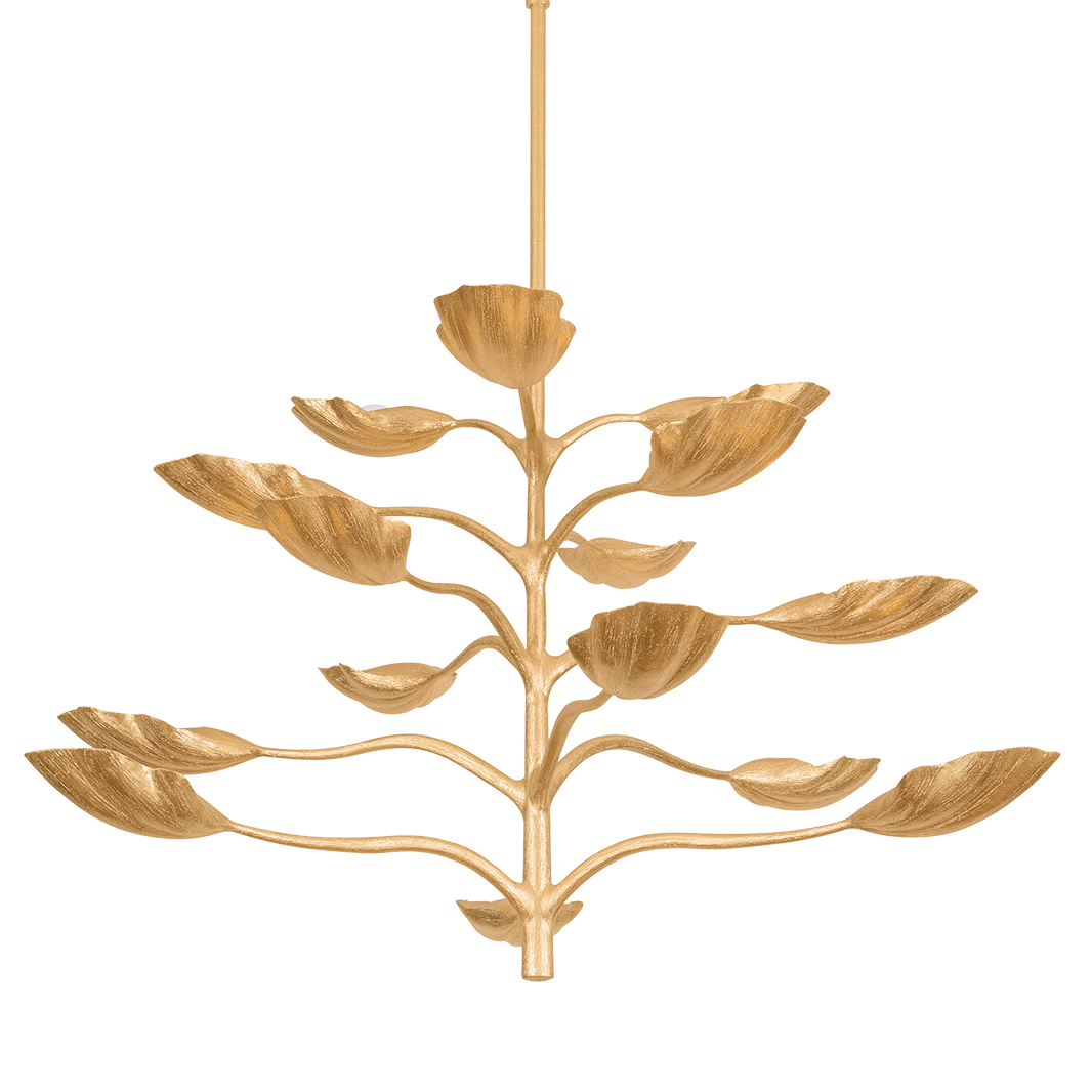Corbett Lighting Ankara Large Chandelier in Gilded Ivory, primary product view