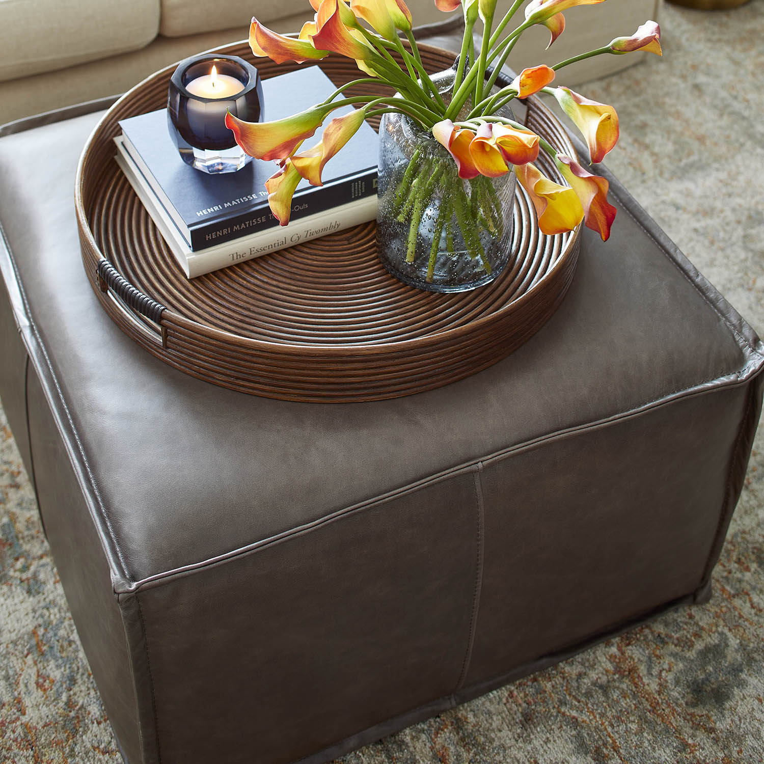 Cyan Design Lusso Pouf