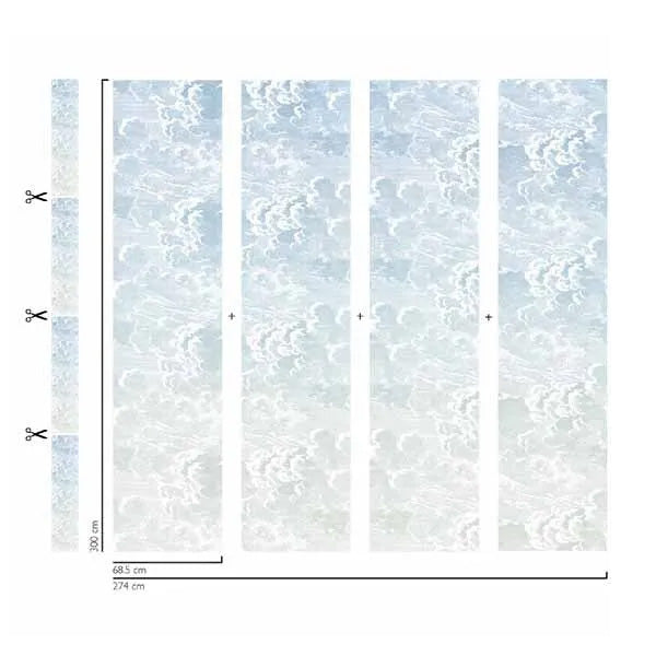 Cole & Son Fornasetti Nuvole Al Tramonto Mural Wallpaper