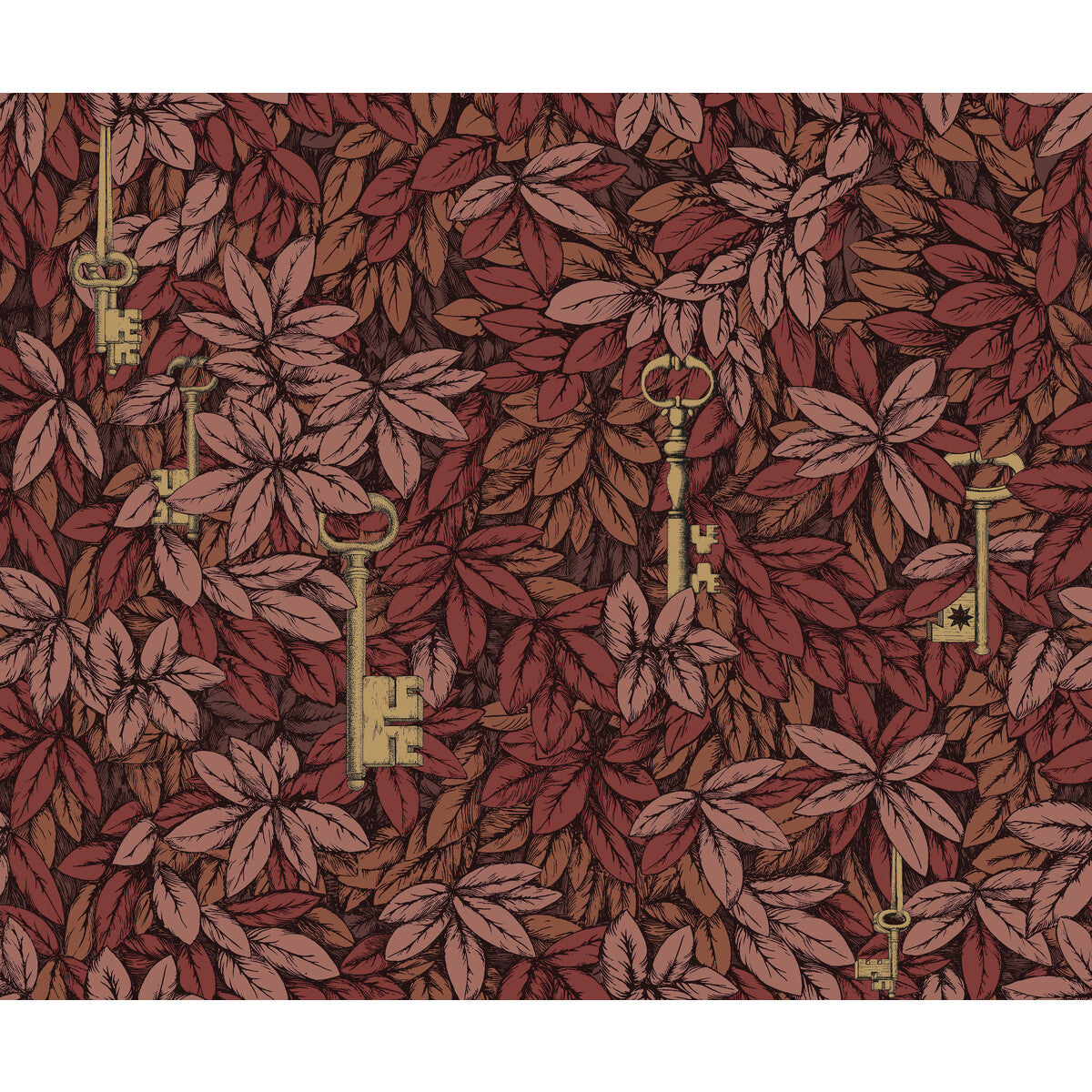 Cole & Son Chiavi Segrete Autumnal Leaves Wallpaper