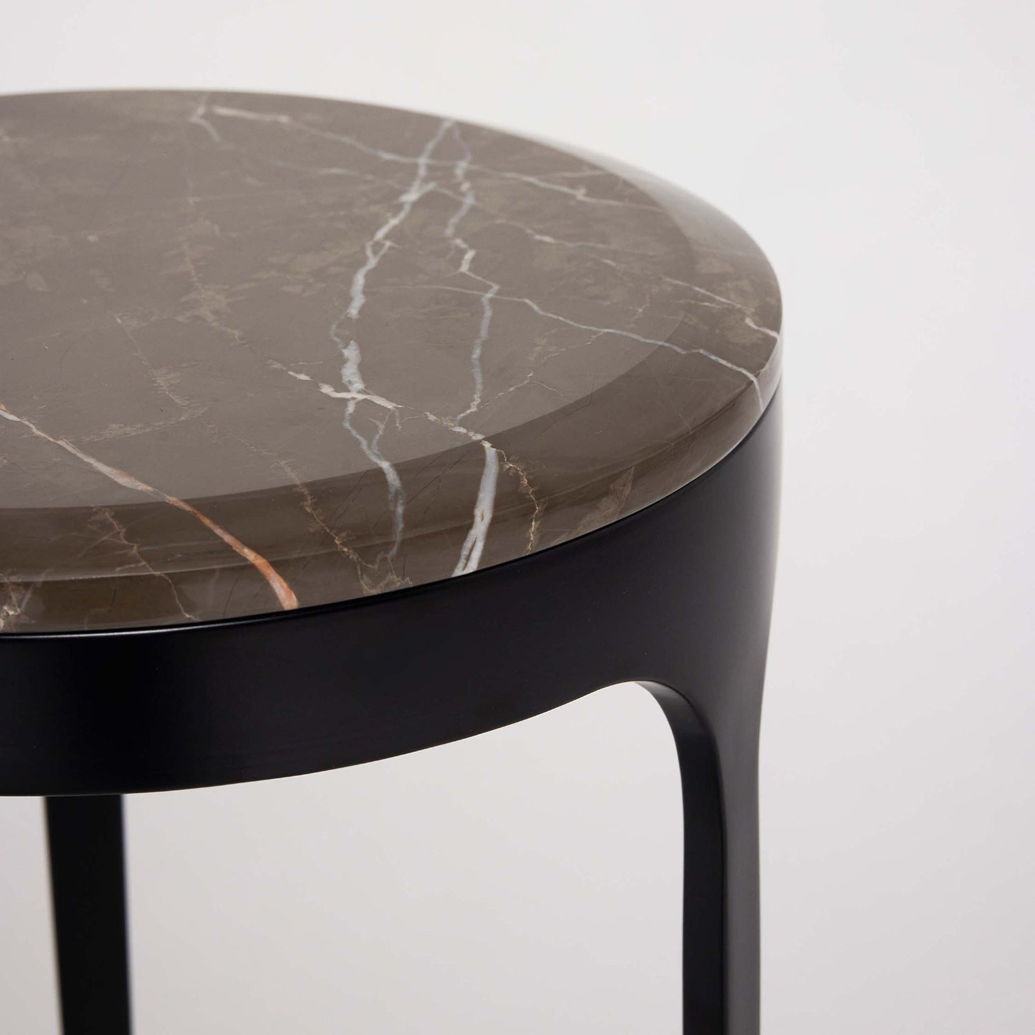Interlude Home Camilla Terra Brown Drink Table styled in a room