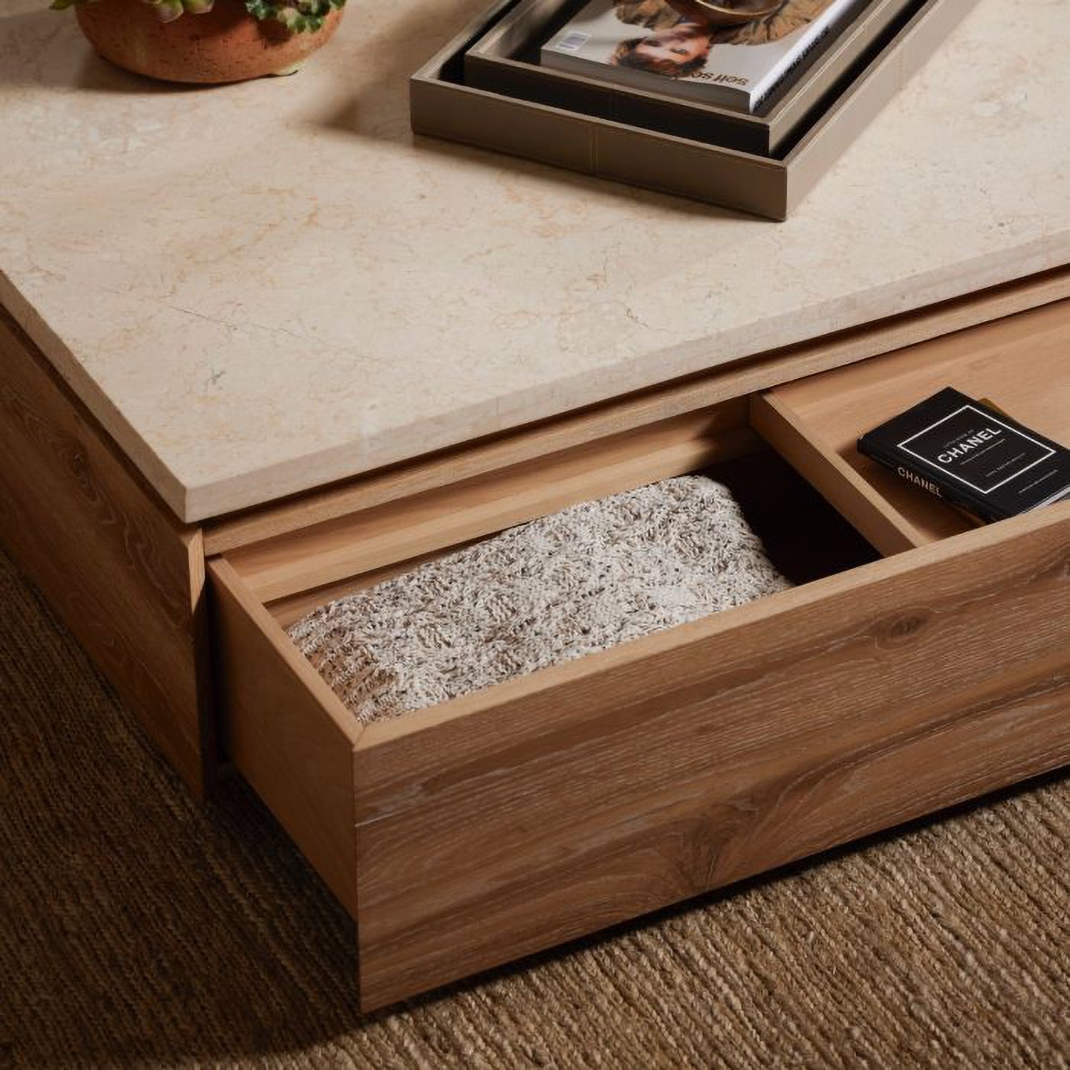 Interlude Home Branford Storage Cocktail Table