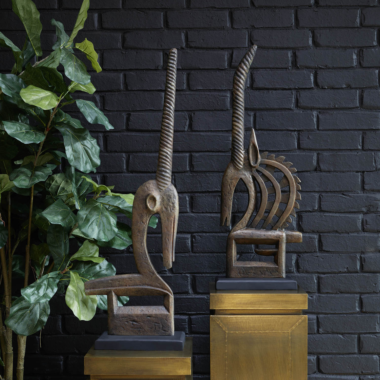 Cyan Design Antelope Chi Wara Sculpture